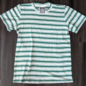 Jungmaven green striped mountain Lorel hemp Tee